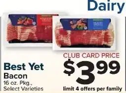 Foodtown supermarkets Best Yet Bacon offer