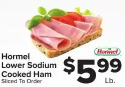 Foodtown supermarkets Hormel lower sodium cooked ham offer