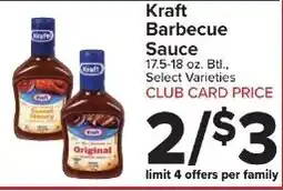 Foodtown supermarkets Kraft Barbecue Sauce offer