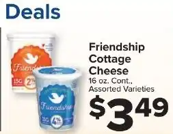 Foodtown supermarkets Friendship Cottage Cheese offer