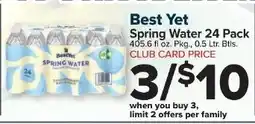 Foodtown supermarkets Best Yet spring water offer
