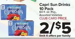 Foodtown supermarkets Capri Sun Drinks offer