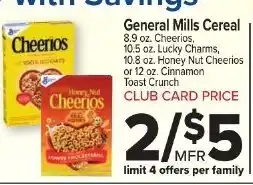 Foodtown supermarkets General Mills Cereal offer