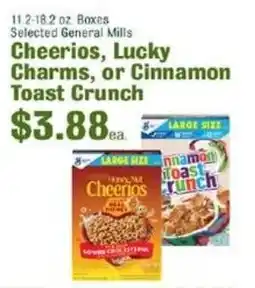 Robert Fresh Market Selected General Mills Cheerios, Lucky Charms, or Cinnamon Toast Crunch offer