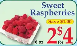 DeMoulas Market Basket Sweet Raspberries offer
