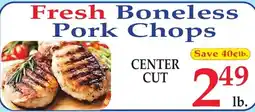 DeMoulas Market Basket Fresh Boneless Pork Chops offer