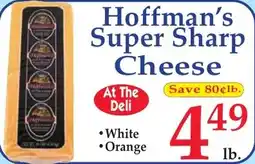 DeMoulas Market Basket Hoffman's Super Sharp Cheese offer
