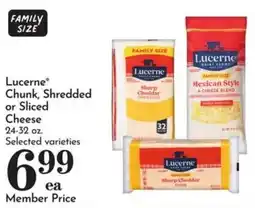 Food Pavilion Lucerne Chunk, Shredded or Sliced Cheese offer