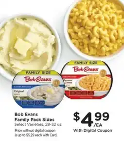 Pay Less Bob Evans Family Pack Sides offer