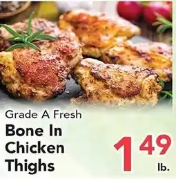 Eurofresh Market Grade A Fresh Bone In Chicken Thighs offer