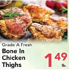 Grade A Fresh Bone In Chicken Thighs