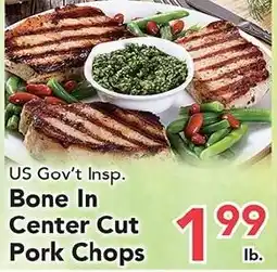 Eurofresh Market US Gov't Insp. Bone In Center Cut Pork Chops offer