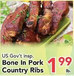 Eurofresh Market Bone In Pork Country Ribs offer