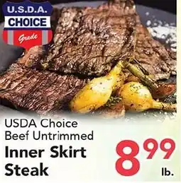 Eurofresh Market Usda Choice Beef Untrimmed Inner Skirt Steak offer