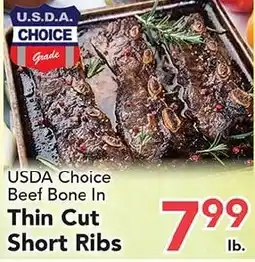 Eurofresh Market Usda Choice Beef Bone In Thin Cut Short Ribs offer