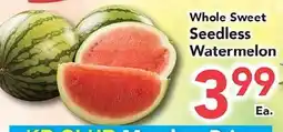 Eurofresh Market Whole Sweet Seedless Watermelon offer