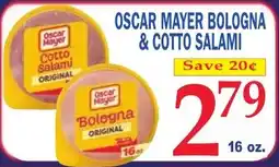 DeMoulas Market Basket Oscar Mayer Bologna & Cotto Salami offer