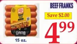DeMoulas Market Basket Beef Franks offer