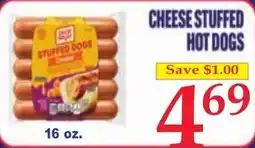 DeMoulas Market Basket Cheese Stuffed Hot Dogs offer