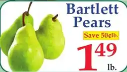 DeMoulas Market Basket Bartlett Pears offer