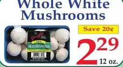 DeMoulas Market Basket Whole White Mushrooms offer