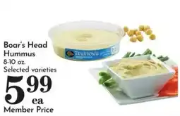 Food Pavilion Boar's Head Hummus offer