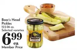 Food Pavilion Boar's Head Pickles offer