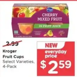 Pay Less Kroger fruit cups offer