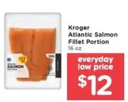 Pay Less Kroger Atlantic Salmon Fillet Portion offer