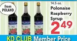 Eurofresh Market Polonaise Raspberry Syrup offer
