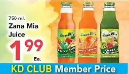 Eurofresh Market Zana Mia Juice offer