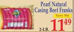 DeMoulas Market Basket Pearl Natural Casing Beef Franks offer