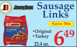 DeMoulas Market Basket Jimmy Dean Sausage Links offer