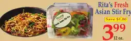 DeMoulas Market Basket Rita's Fresh Asian Stir Fry offer