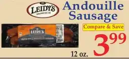 DeMoulas Market Basket Leidy's Andouille Sausage offer