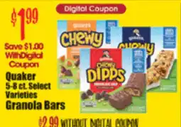 Reams Quaker granola bars offer