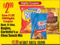 Reams Bugles, Gardetto's or Chex Snack Mix offer