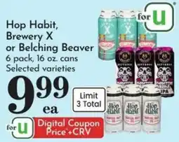 Food Pavilion Hop Habit, Brewery X or Belching Beaver offer