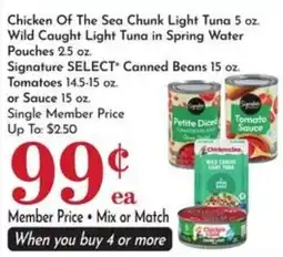 Food Pavilion Chicken Of The Sea Chunk Light Tuna offer