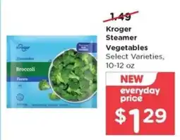 Pay Less Kroger Steamer Vegetables offer
