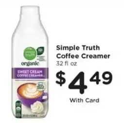 Pay Less Simple Truth Coffee Creamer offer