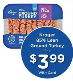 Pay Less Kroger ground turkey offer