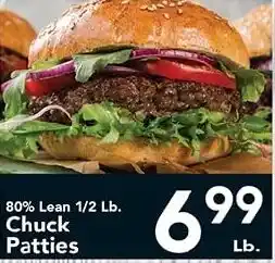 Eurofresh Market 80% Lean 1/2 Lb. Chuck Patties offer