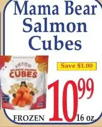 DeMoulas Market Basket Mama Bear Salmon Cubes offer