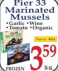 DeMoulas Market Basket Pier 33 marinated mussels offer
