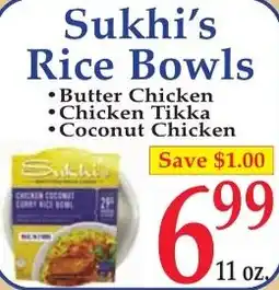 DeMoulas Market Basket Sukhi's rice bowls offer