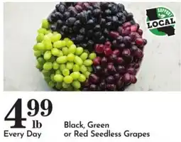 Food Pavilion Black, Green or Red Seedless Grapes offer
