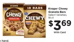 Pay Less Kroger chewy granola bars offer