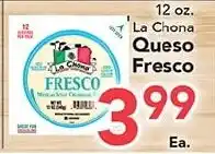 Eurofresh Market La Chona Queso Fresco offer