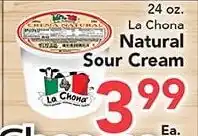 Eurofresh Market La Chona natural sour cream offer